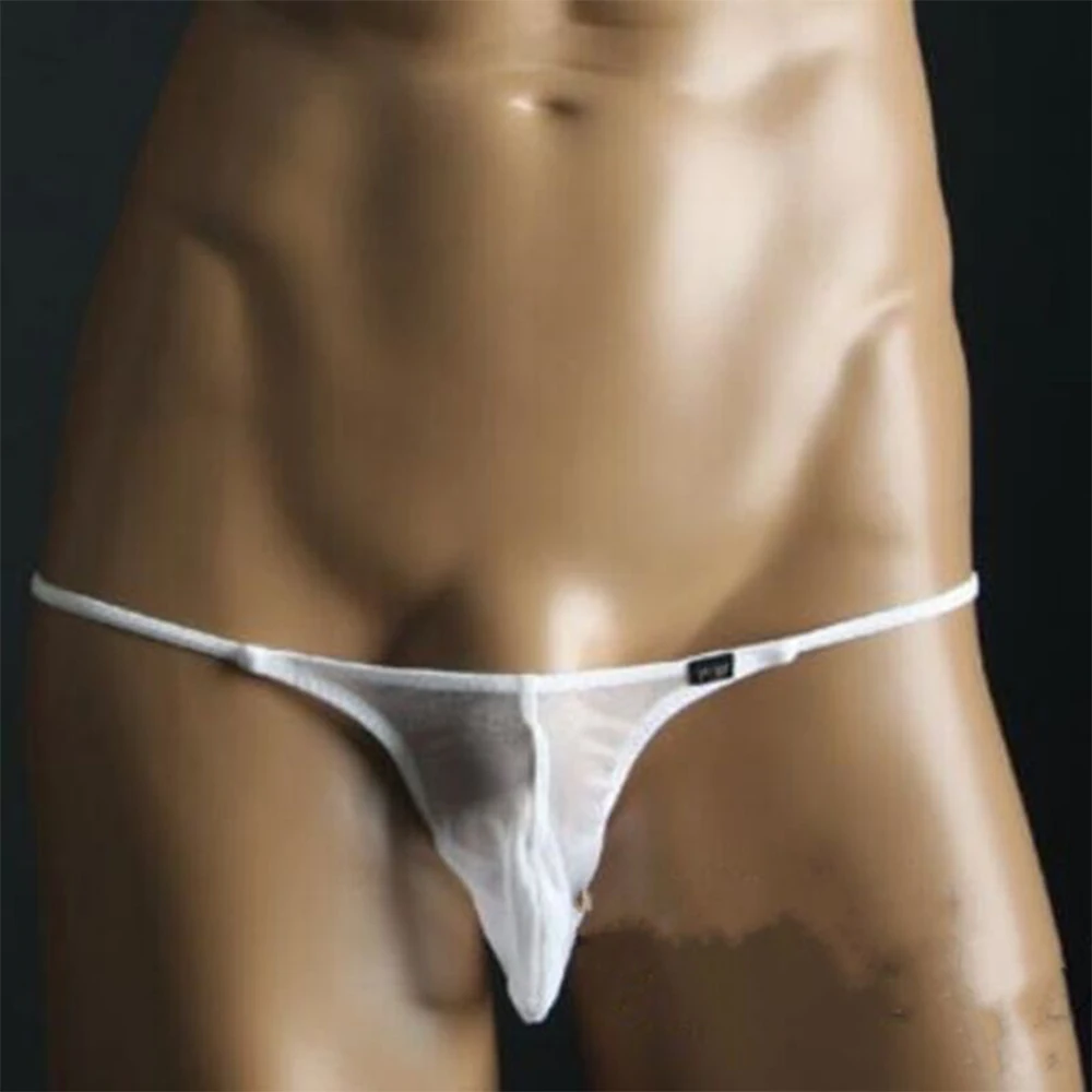 

Men G-String Mesh U Convex For Man Underwear Sexy Thong Enhance T-Back Briefs Thin Lingerie Breathable Panties Ultra-thin Thongs