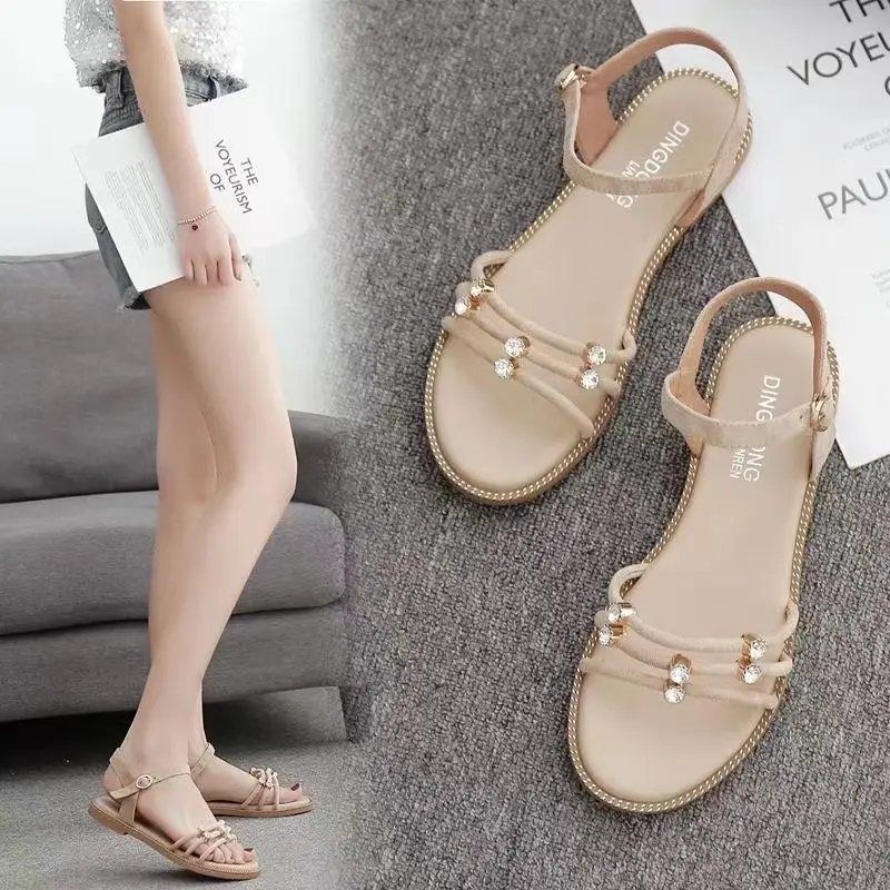 2023 New Sandals Summer Fairy Student Flats