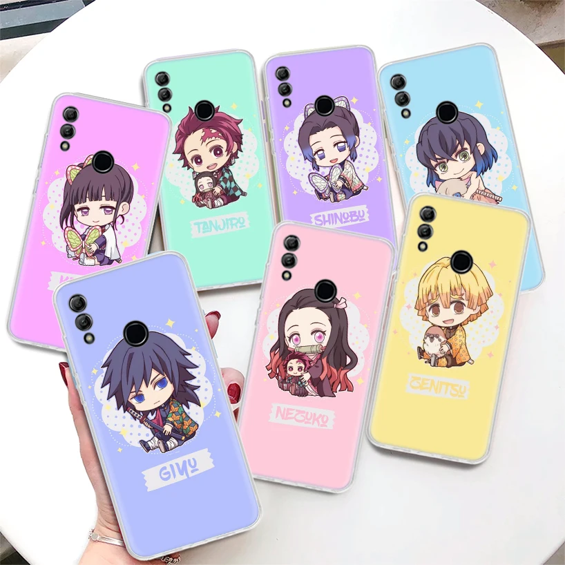 

Demon Slayer Kimetsu No Yaiba Cute Coque Phone Case For Huawei Honor 8A 8S 8X 9X 10 Lite 9 20 Pro Y5 Y6 Y7 Y9S P Smart Z 2019 20