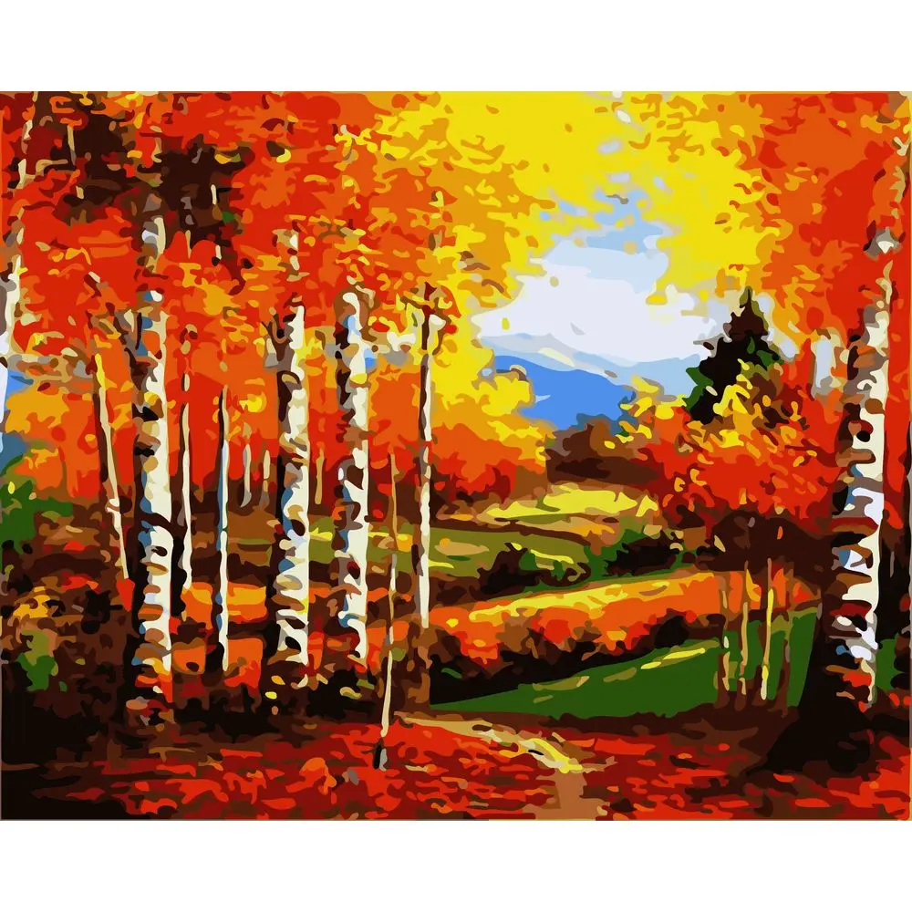 

No.1061 Painting By Numbers DIY Oil Coloring Paint By Numbers Set Gift Drawing By Numbers Canvas Decor New Arrivals