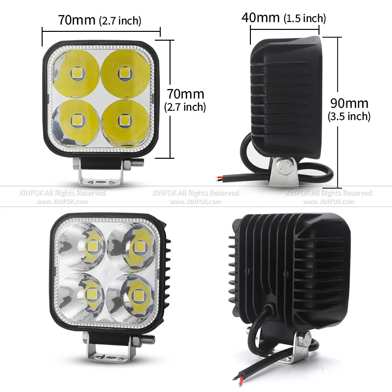 ФАРА РАБОЧЕГО ОСВЕЩЕНИЯ 3 дюйма для грузовика трактора 4x4 Atv лодки автомобиля