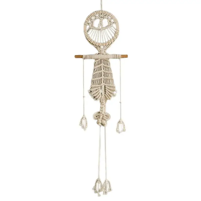 

Hung Skeleton Halloween Decorations Decorate Your Wall With Tapestry Tassel Woven Hungry Ghosts Handmade Halloween Outdoor