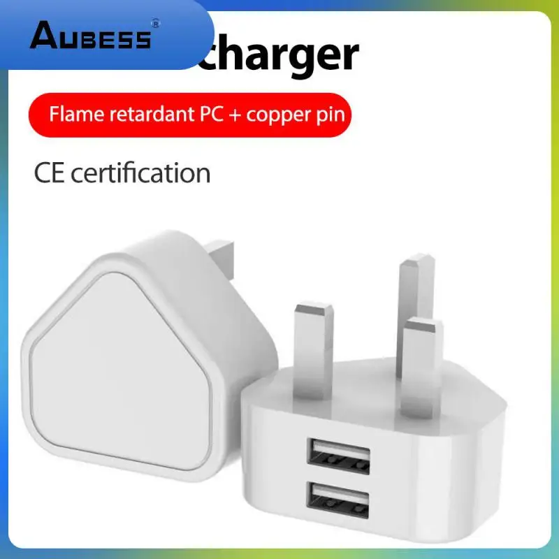 

Durable Charger Triangle Charging Head Drop Resistance Dual Usb Charging Head Environmental Mobile Accessories Fire Resistance