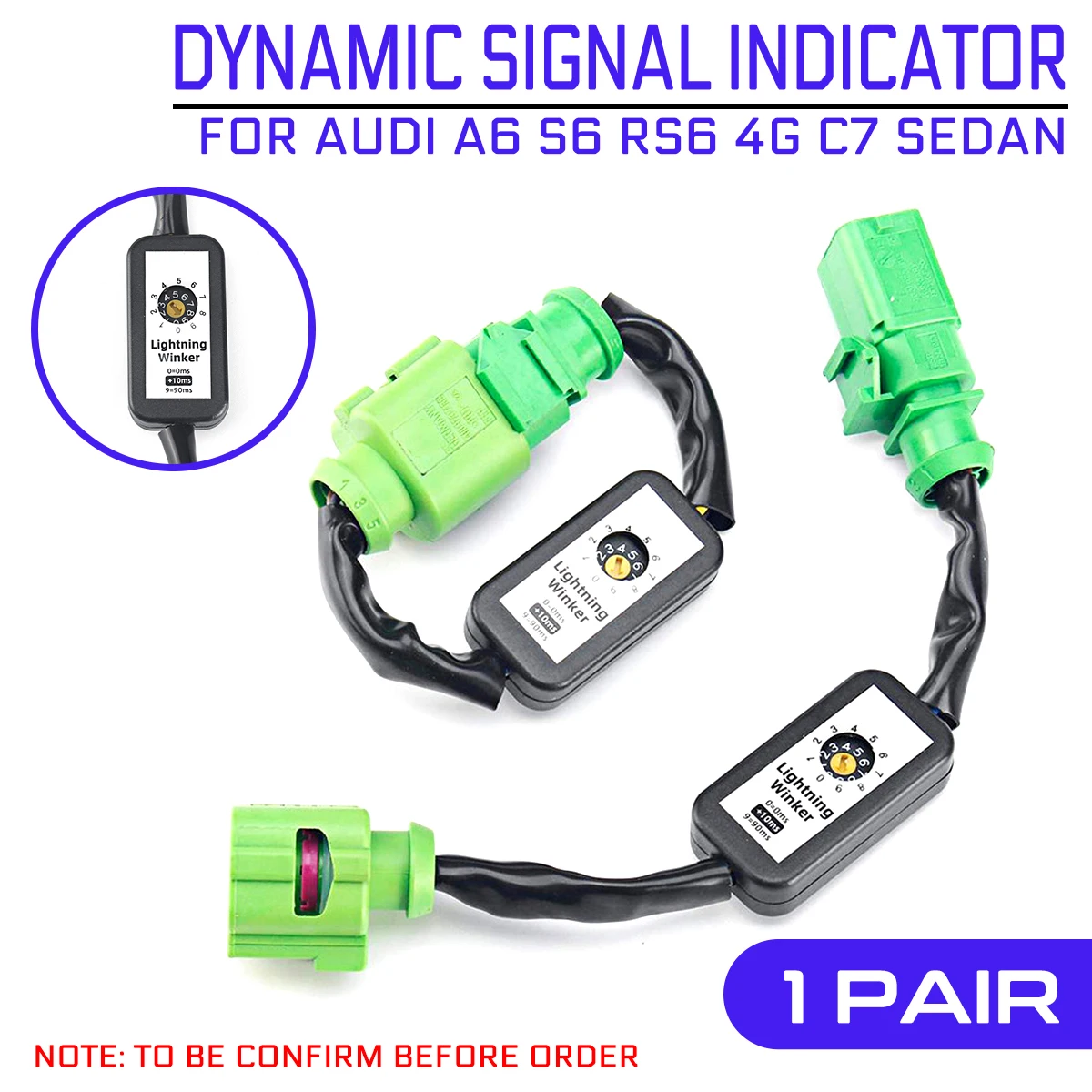 

2 шт., динамический поворотник для Audi A6 S6 RS6 4G C7 Sedan