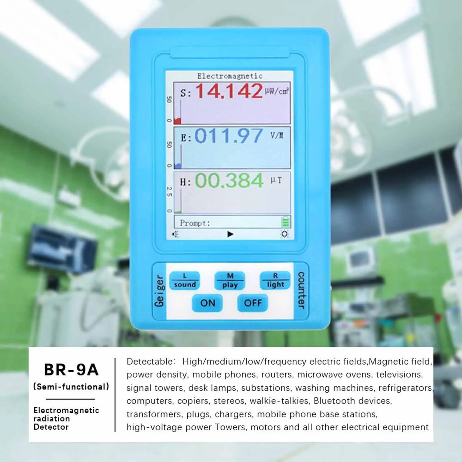 

ELECTRO MAGNETIC RADIATION METER DETECTOR EMF METER DOSIMETER TESTER
