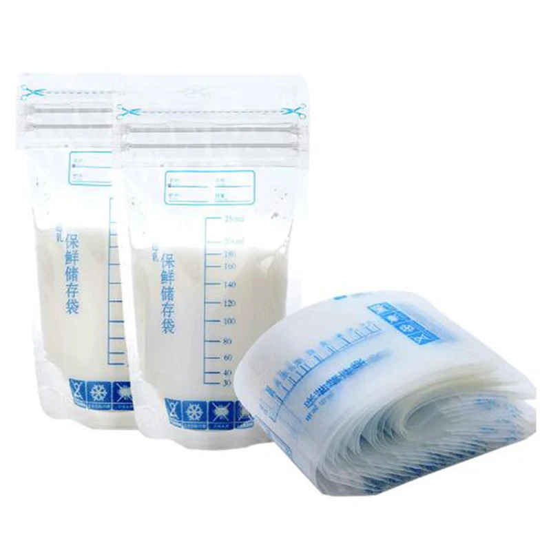 Enlarge 30Pcs 250ML Breast Milk Storage Containers Freezer Bags Mother Maternal Baby Food Store BPA Free Safe Feed Preserve Bags