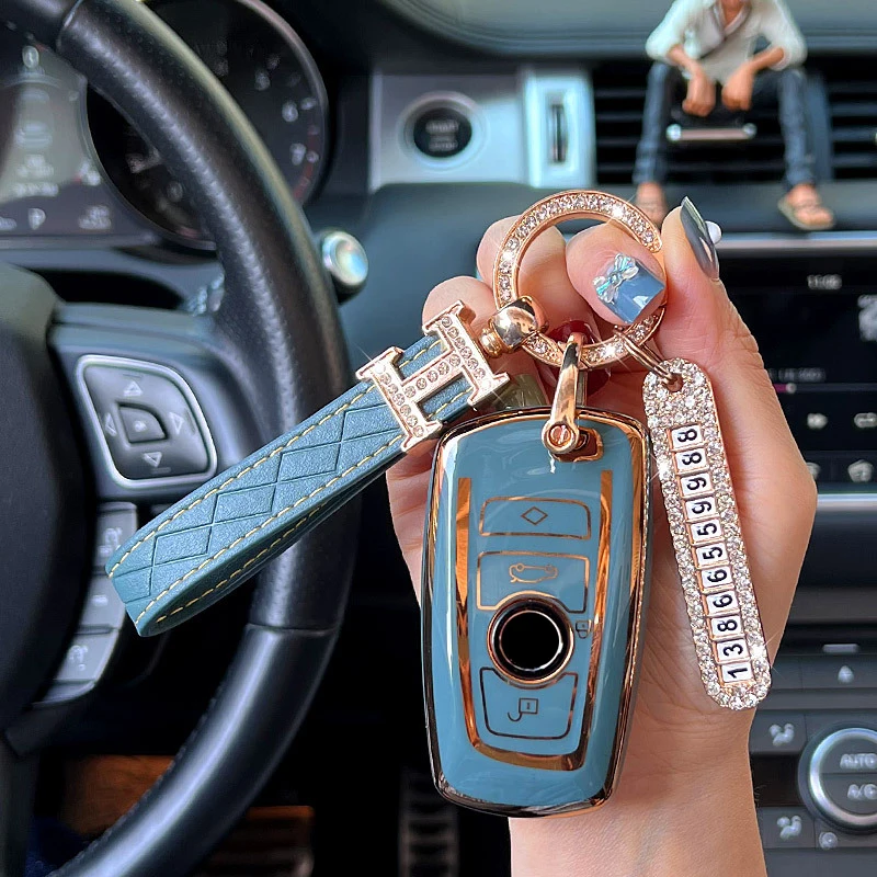

TPU Car Remote Key Case Cover Shell For BMW x1 x2 x3 x4 x5 x6 x7 1 3 5 series 525 530 320li F15 M3 M4 H Keychain Aaccessories