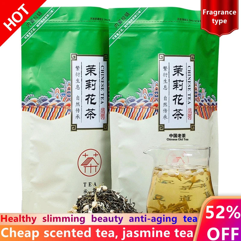 

2022 China Jasmine Flower Green Tea Real Organic New Early Spring Jasmine Tea for Weight Loss Health Care Houseware teapot