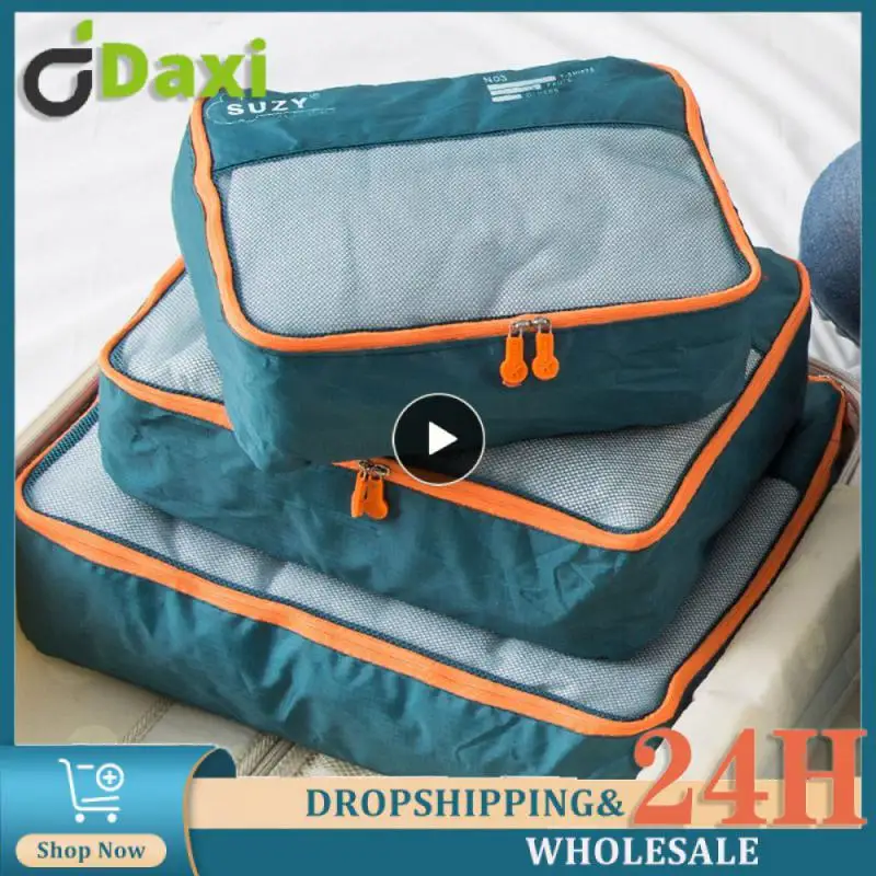 

Набор для хранения большой емкости, портативная многоцветная дорожная аккуратная сумка, удобная Водонепроницаемая дорожная сумка для хранения, 7 наборов, прочная