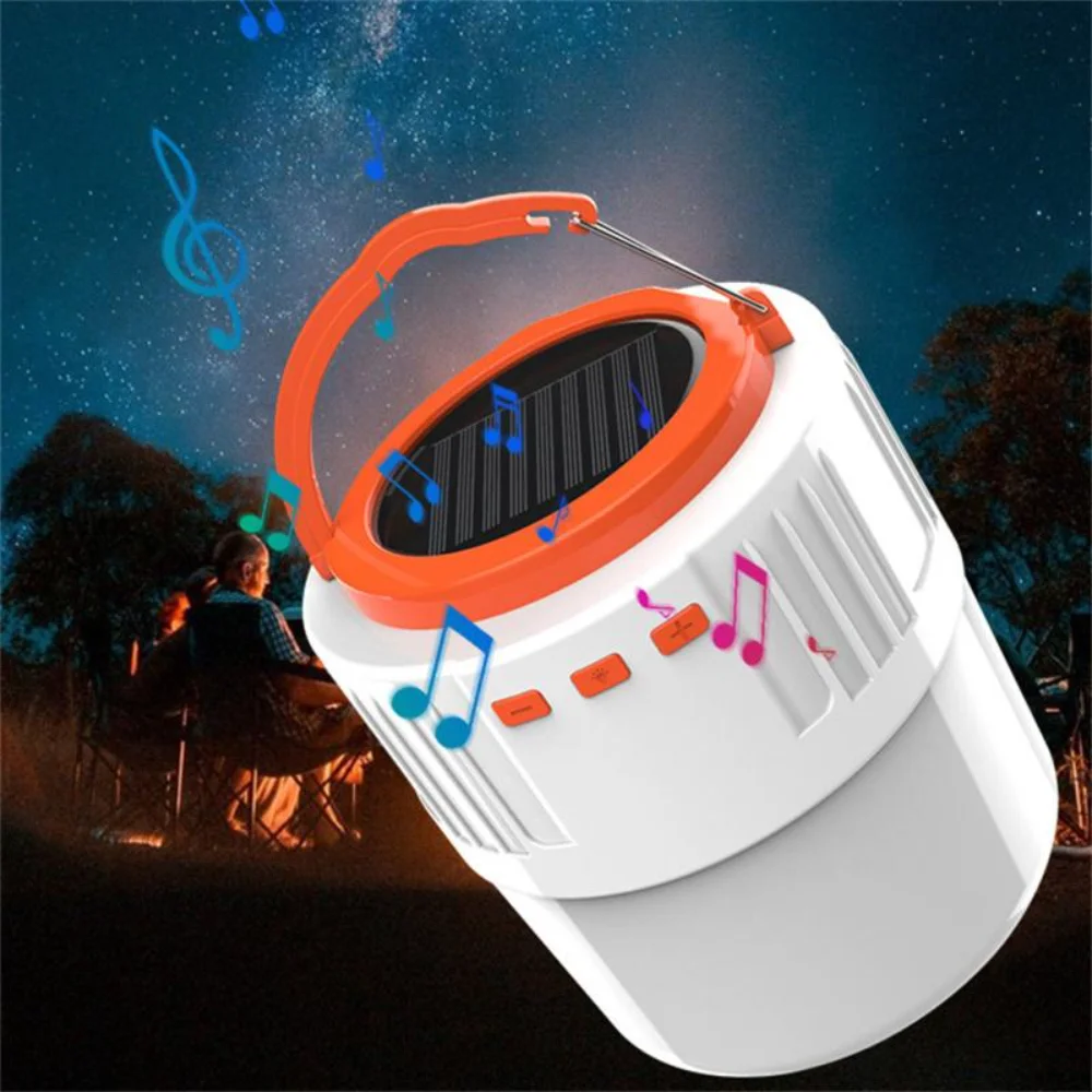 

LED Solar Charging Light Energy-saving USB Night Market Lamp Mobile Outdoor Outage Emergency Lampwith bluetooth speaker