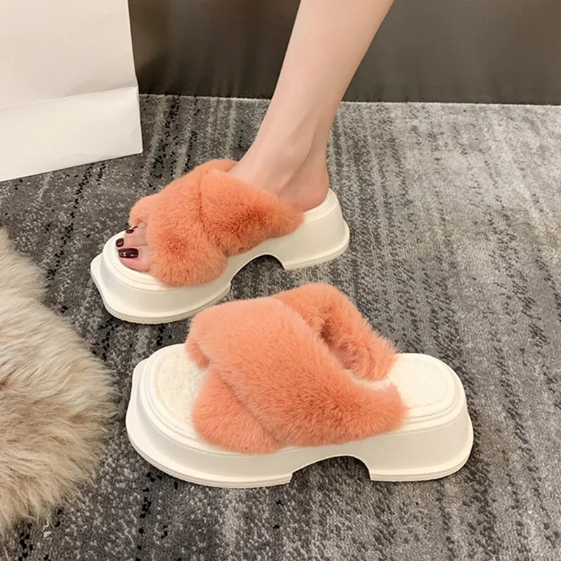 Весенне-осенние сетчатые красные тапочки с квадратным носком и крестом женские