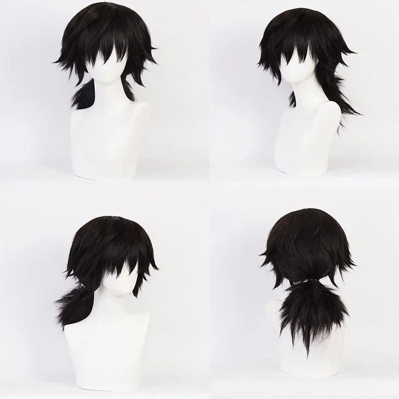 Фото Аниме Tomioka Giyuu Косплей Костюм Аксессуары Pak Uniformen Kimetsu No Yaiba Костюмы Pruik Kind Volwassen Feest Cadeau №5
