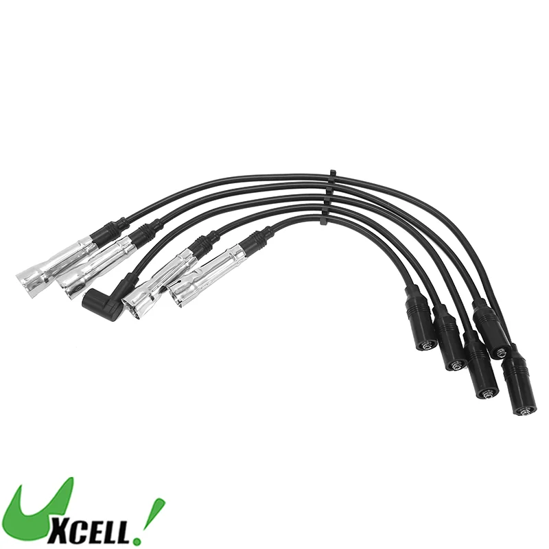Фото UXCELL Автомобильные провода катушки свечей зажигания, жгут проводов катушки зажигания, подходит для Audi 80 Notchback 2.0 (1991-1994) 66 кВт No. 059998031 №1