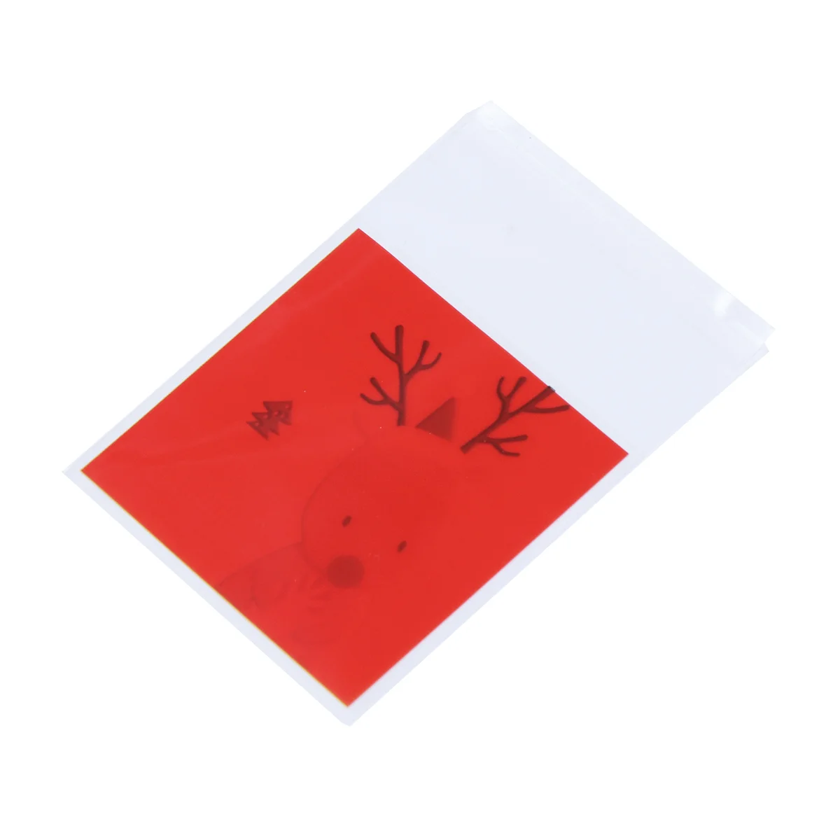 100 шт. Рождественский лось сумка для выпечки хлебобулочных изделий самоклеящаяся