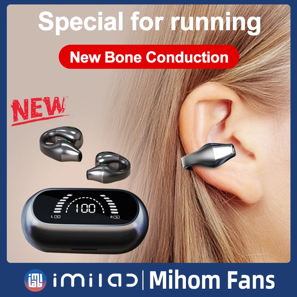 

2023 оригинальные Bluetooth наушники S03 костной проводимости, открытые наушники с зажимом, беспроводные наушники с микрофоном, спортивные наушник...