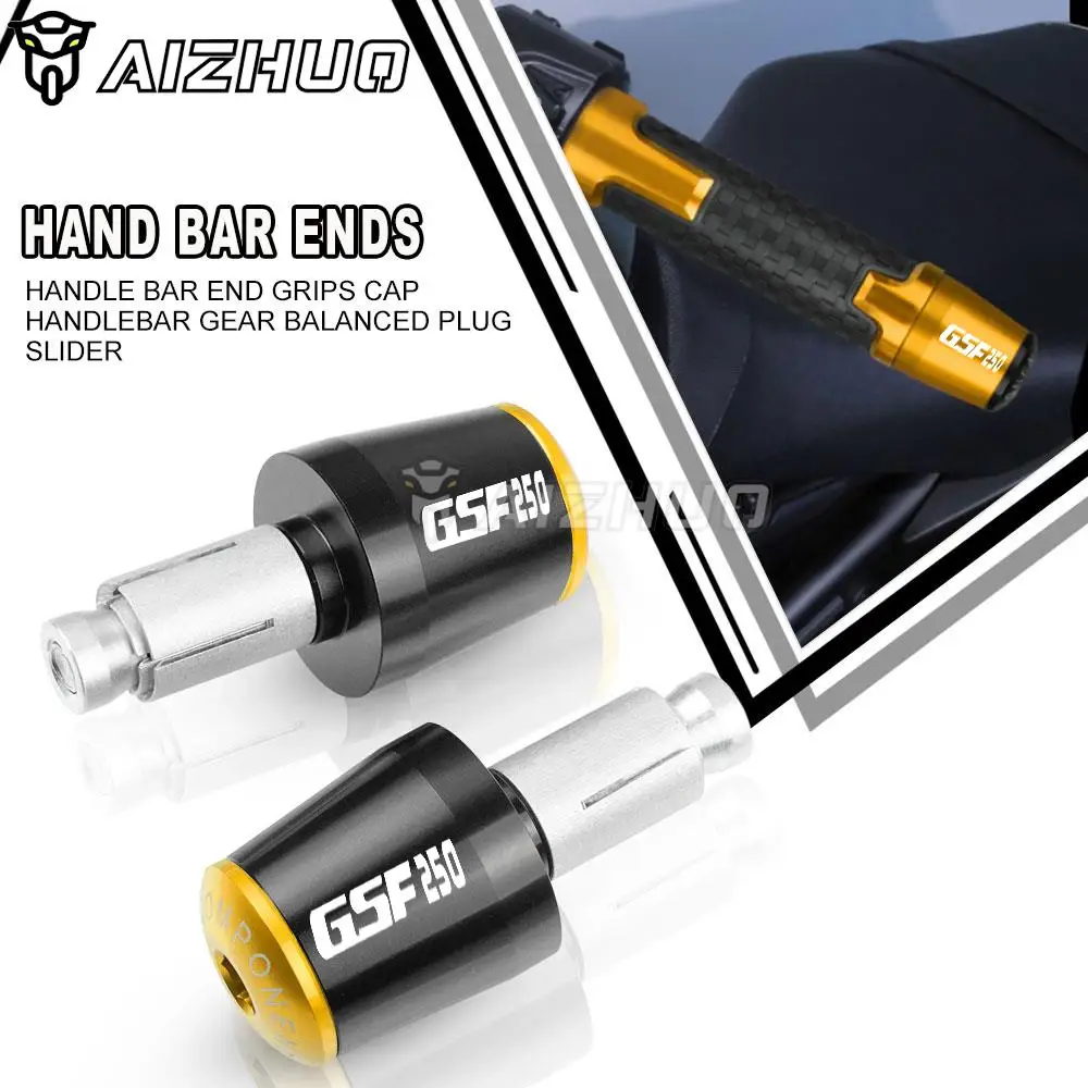 

Motorcycle Handlebar Grips Plugs Caps Handle Bar End Weight For Suzuki GSF250 BANDIT ABS 2022 2021 2020 2019 GSF 250 2018 2017