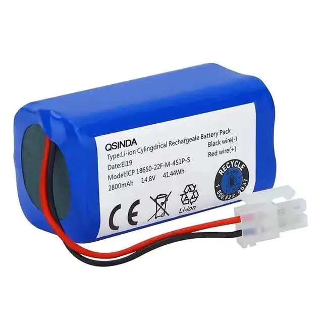 

Original Rechargeable Battery 14.8V 6800mAh Robot Vacuum Cleaner Accessories, Suitable for Chuwi Ilife A4 A4s A6 Free Delivery