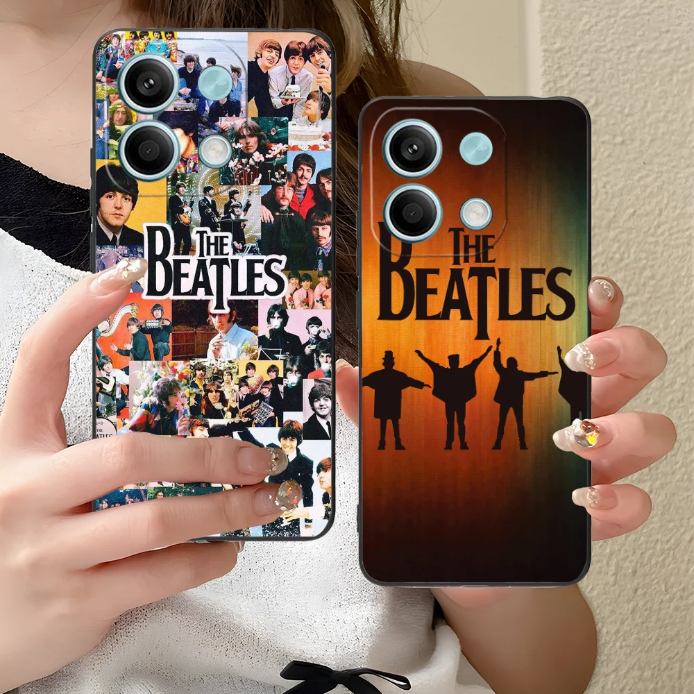 Mobile B-Beatless Phone Case for Xiaomi Redmi Note 13 12 11 10 9 8 7 6 S A Pro Lite Plus 5G Black Smartphone Cellphones Cover