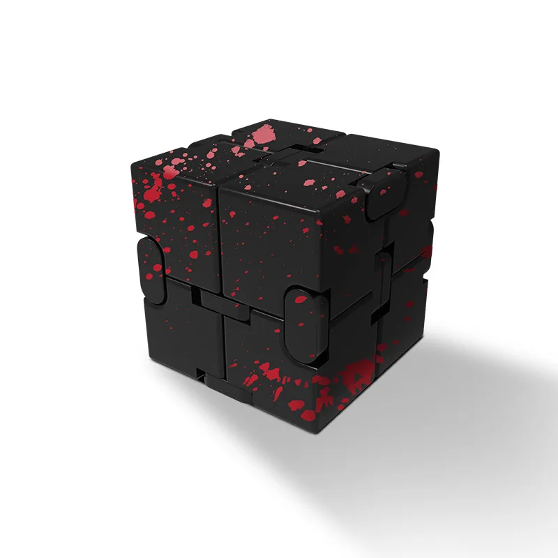 Metal Infinity Cube Anti Stress Aluminum Alloy Easy Play Office Flip Cubic Fidget Toy genshin Adults Anxiety Relief qiyi custom enlarge
