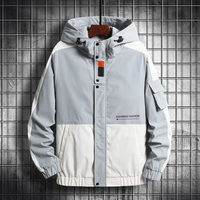 Japanese Autumn 2022 Workwear Jacket Men's Trend Casual Hooded Jacket Loose Tide Brand Top Jacket men's top coat men's winter