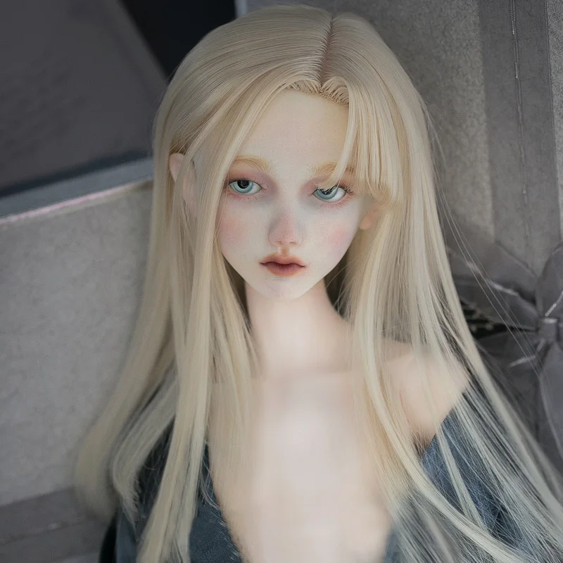 

Парик для шарнирной куклы 1/3 размера, аксессуары для кукол, парик, игрушка-атлетика Obitsu, высокотемпературные шелковые Модные нейтральные длинные волосы