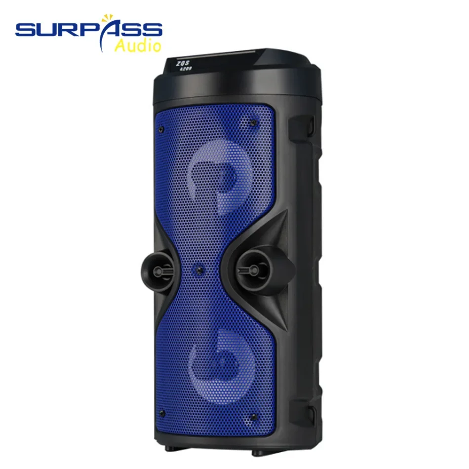 Двойной 4-дюймовый Bluetooth-динамик с аккумулятором емкостью 1200 мАч портативный