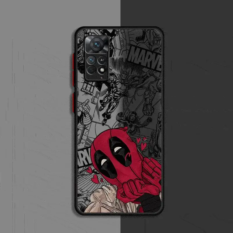 Милый чехол для телефона Marvel Дэдпул Xiaomi Redmi 13C1 2 5G 10C 12C 9 10 9A 9T 9C A1 A2 Plus K40 Pro