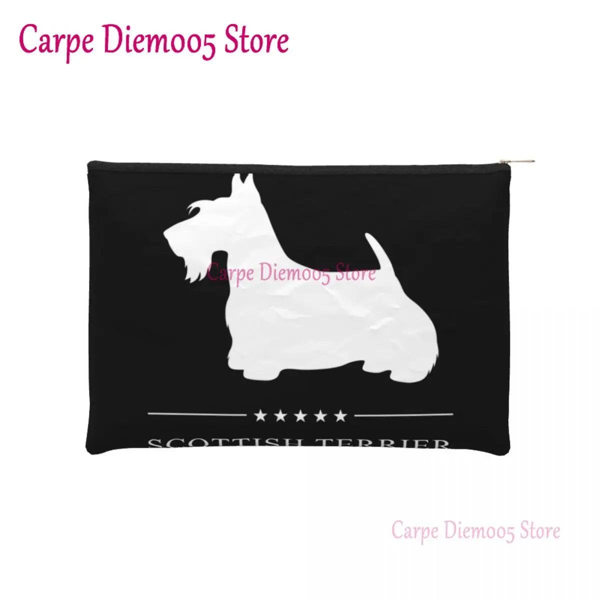 

Custom Scottish Terrier Toiletry Bag Women Scottie Dog Cosmetic Makeup Organizer Ladies Beauty Storage Dopp Kit Case