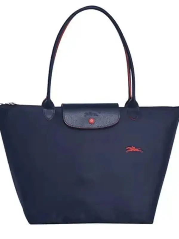 

Longcham Tote Bag 70th Anniversary Nylon Dumpling Bag Embroidered Style Shoulder Bag Fashion Mommy Waterproof Bag