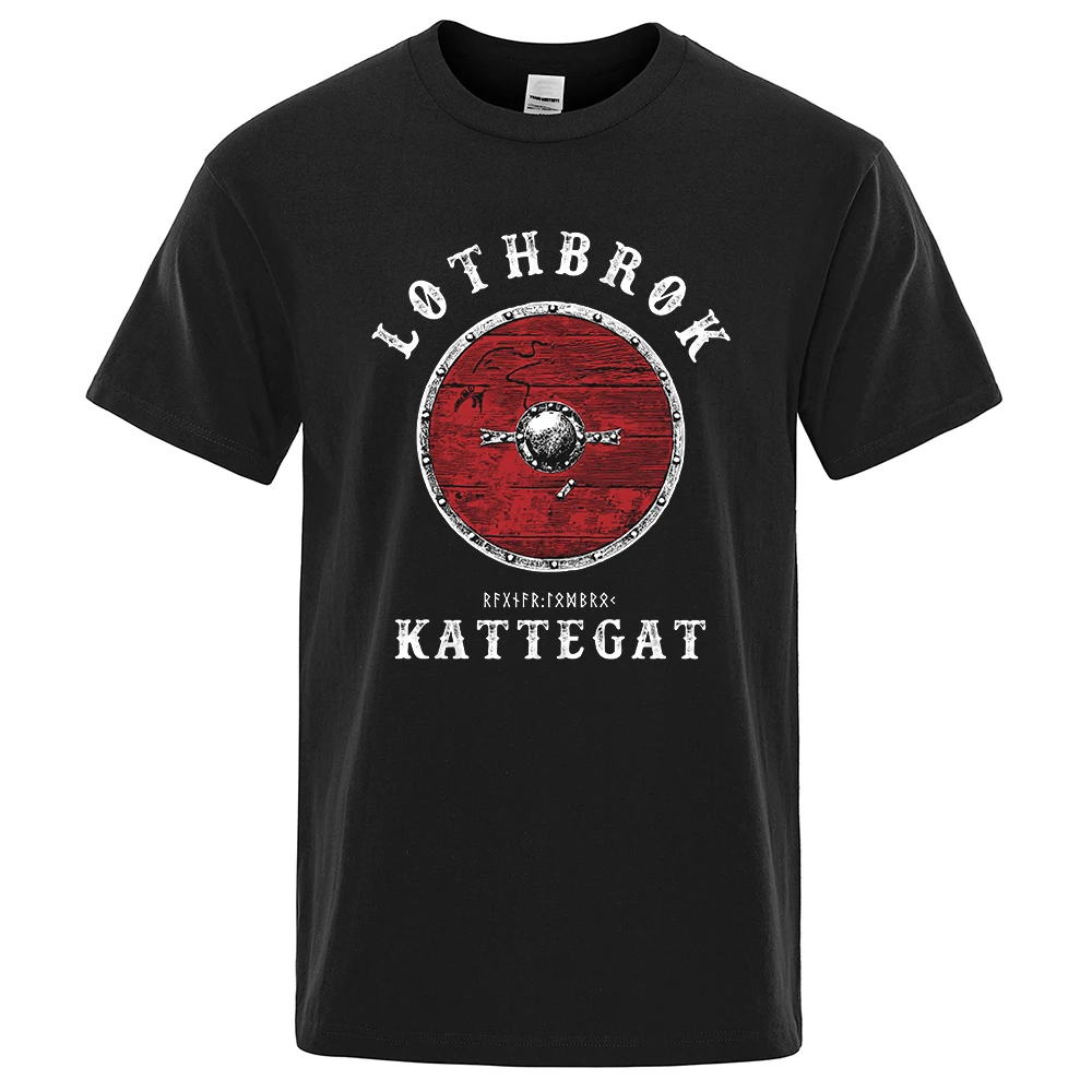 

Ragnar Lothbrok Kattegat Viking Men Short Sleeve Street Cotton Tshirt Fashion O-Neck Shirts Casual Loose T Shirts Brand T Shirt