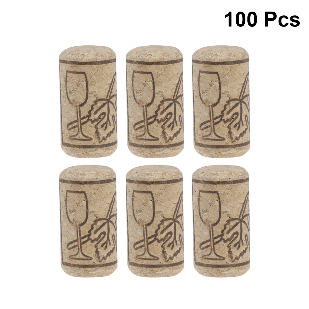 

100pcs Cork Sealing Cork Bottle Stopper Bar Tool Bottle Closure Wooden Sealing Cover