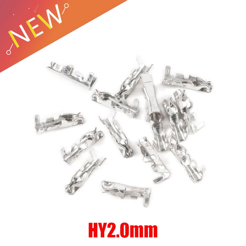 

100 шт. HY2.0mm язычковый Коннектор с шагом 2,0 мм обжимная Клемма холодная клемма проводка компрессионная пружина