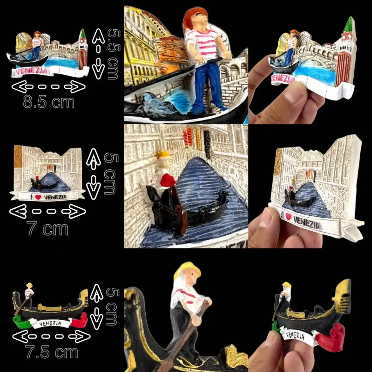 Магниты на холодильник Италия Венеция город воды путешествия памятные магнитные
