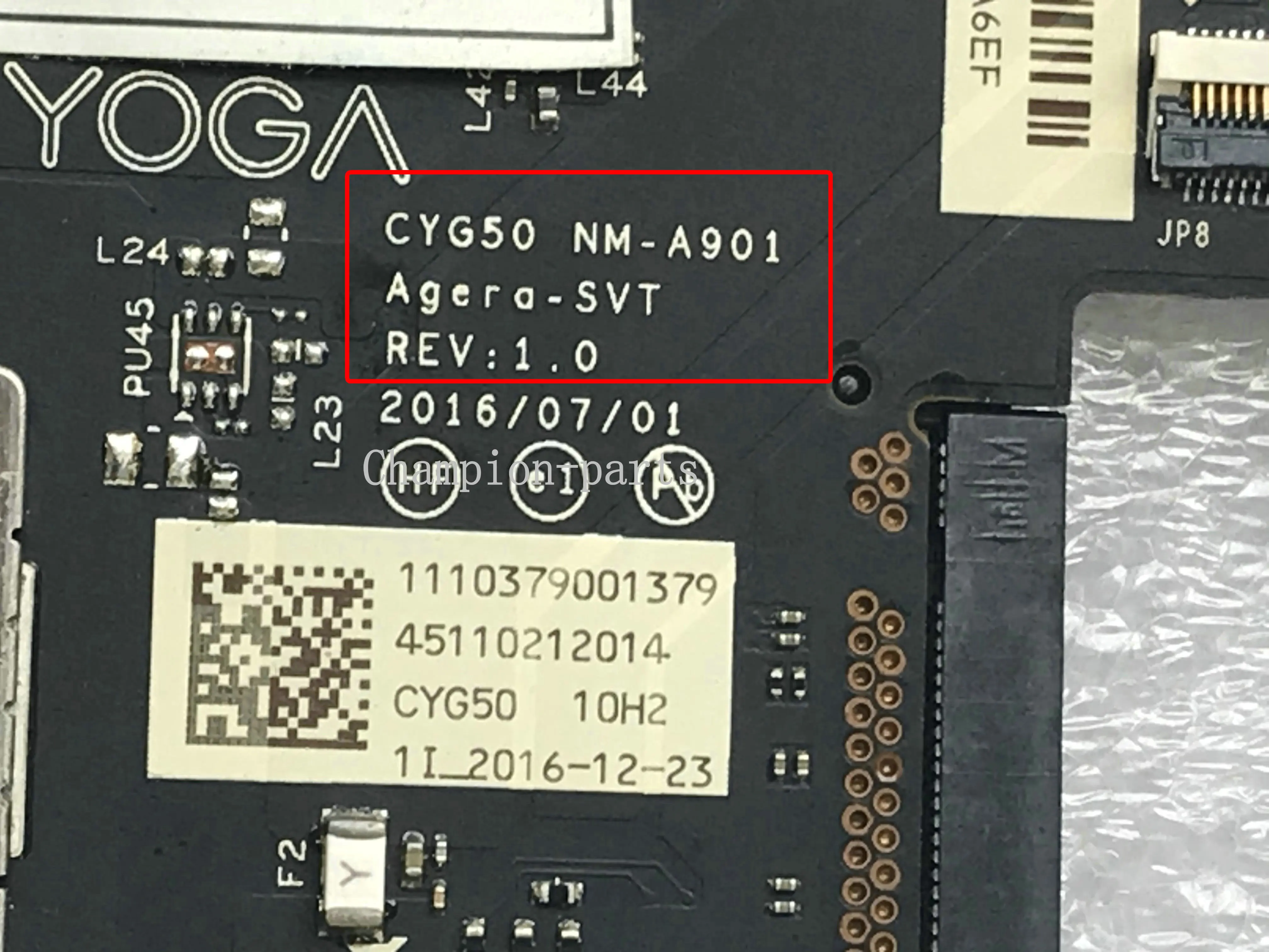 Бесплатная доставка для ноутбука LENOVO YOGA 910-13IKB материнская плата CYG50 NM-A901 процессор 16 Гб ОЗУ протестирована ОК