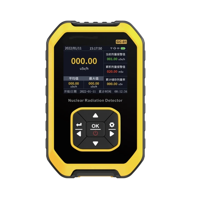 

K1KA Geiger Counter Nuclear Radiation Detector Marble Radiation Ionization Dose Alarm X β γ Rays Tester Real Time Monitoring