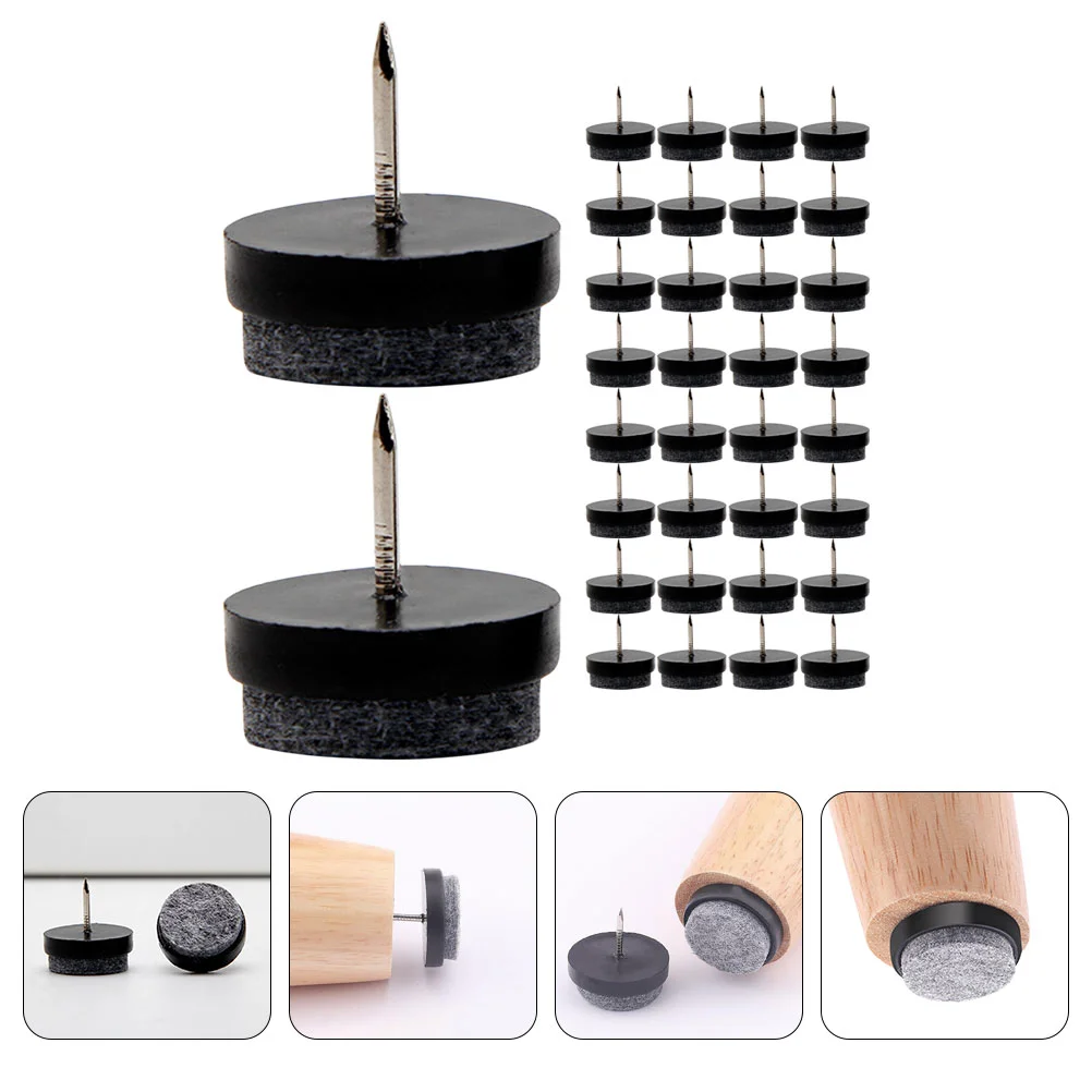 

Furniture Chair Leg Pads Sliders Nail Floor Feet Pad Glides Mat Hardwood Felt Floorscovers Table Protectors Legs Foot Glide