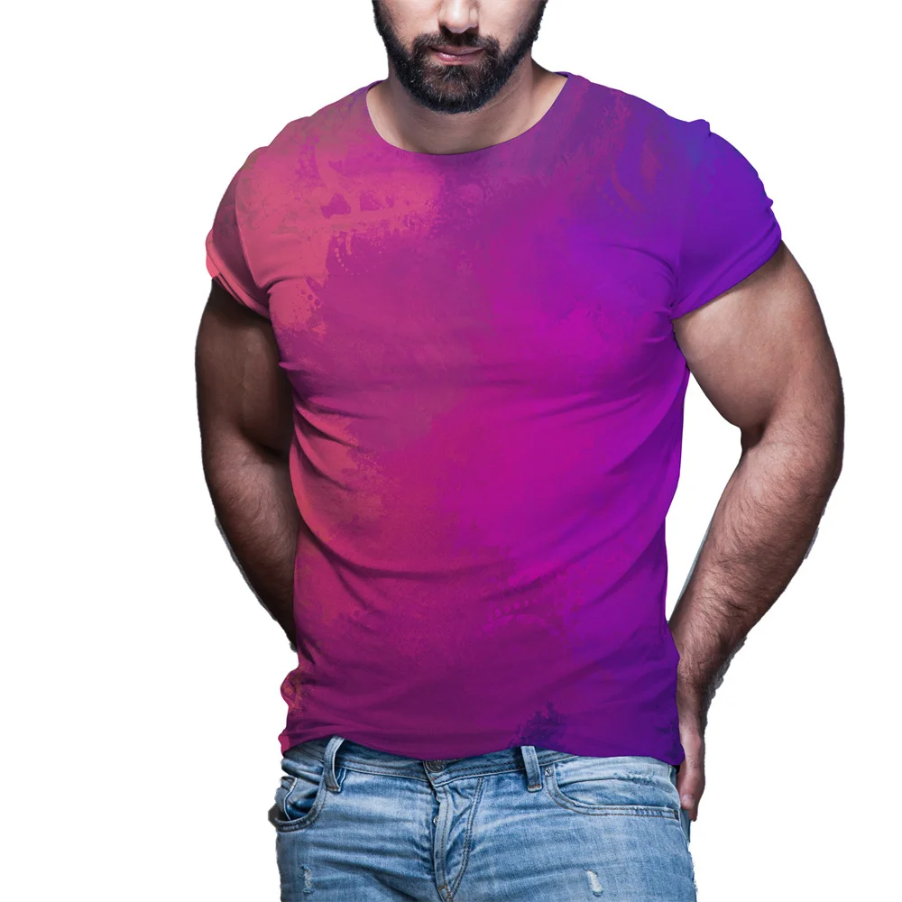 

Футболка мужская оверсайз с 3D рисунком, повседневная индивидуализированная забавная уличная одежда с круглым вырезом, лето