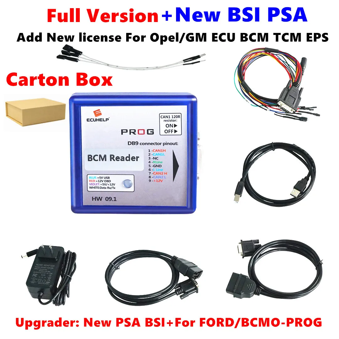 

Full IO PROG ECU TCM BCM & EPS Programmer BD9 Разъем Pinout I/O Terminal io prog ECU Programmer HW 09.1FLASH Память EEPROM