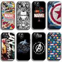marvel avengers logo for apple iphone 13 12 11 pro 13 12 mini x xr xs max 5 6 6s 7 8 plus se2020 phone case black funda