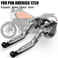 for harley pan america 1250 pan america 1250s motorcycle parts cnc 6 speed adjustable retractable foldable brake clutch lever