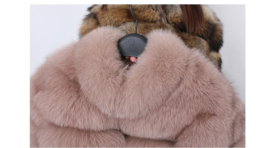 2022 Winter New Fashion Women Real Fox Fur Coat Female Black Elegant Fluffy Thick Warm 100% Fox Fur Jacket Outerwear super hot enlarge