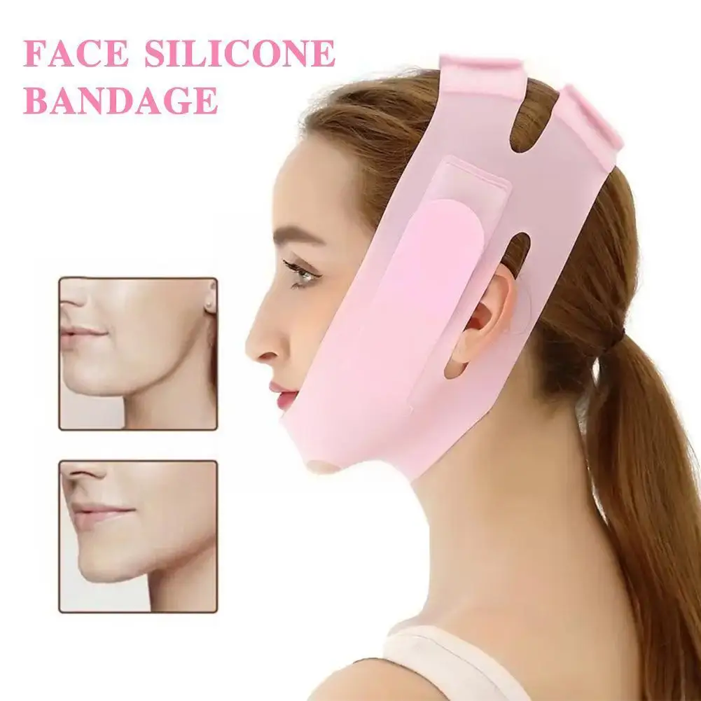 

Adjustable Face Silicone Bandage Reduce Double Chin Sleeping Tool Face Mask Sculpting Facial Skin Tightening Care Lifting N6H2