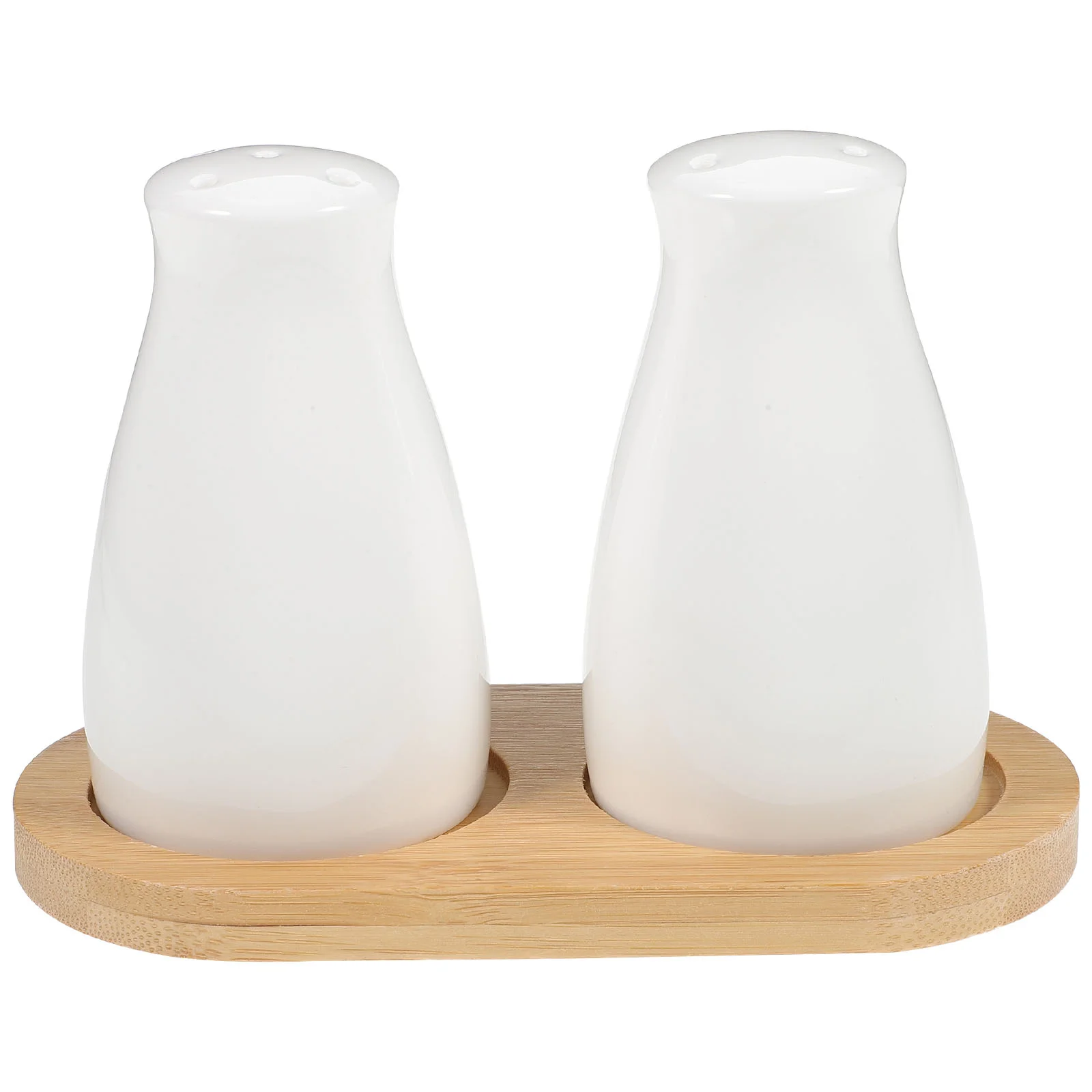 

Mini Containers Pepper Shaker Set Spice Pot Kitchen Supplies Bottle Pad Wood Salt Jar
