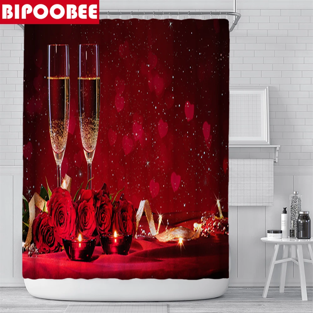 Водонепроницаемая шторка для душа с принтом цвета шампанского |