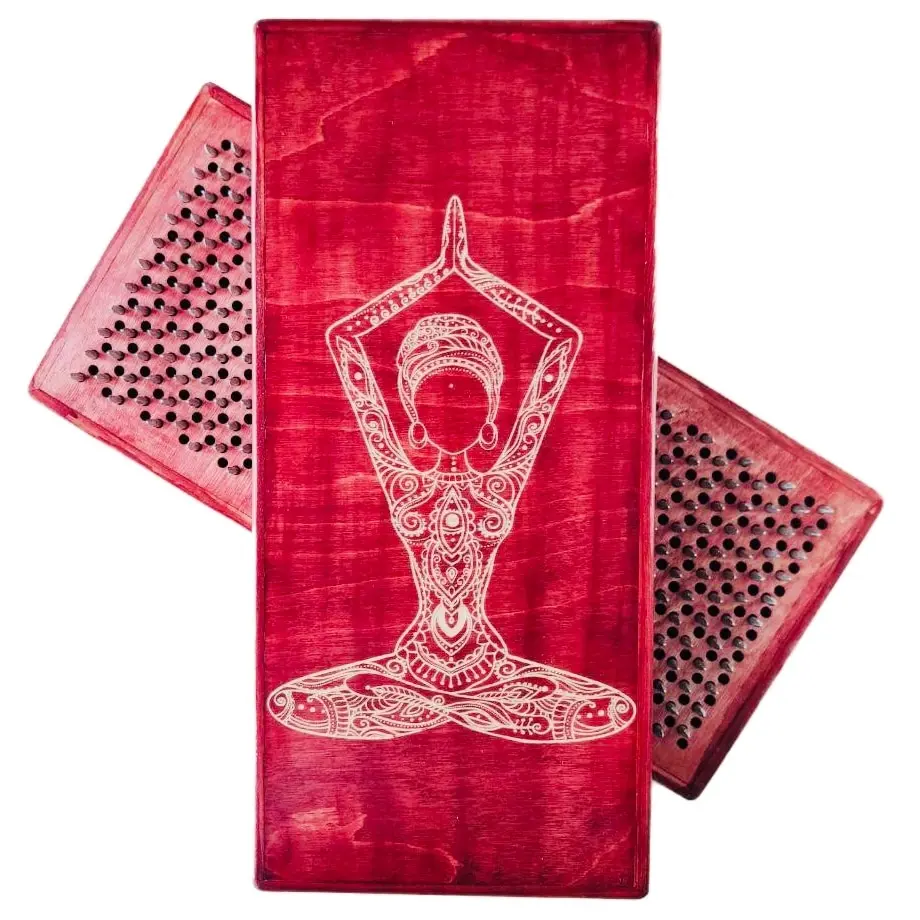 Доска Садху с подвижными гвоздями йоги и ног шаг 10 мм