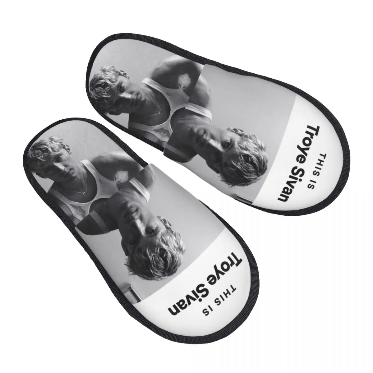 Женские домашние тапочки Troyes Sivans с индивидуальным принтом мягкие теплые