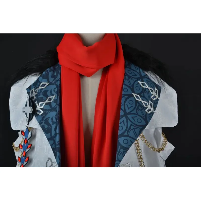 FC6Game Genshin Impact Tartaglia Доктор Косплей Костюм Плащ Одиннадцать Fatui Harbingers White Manteau Lord Childe