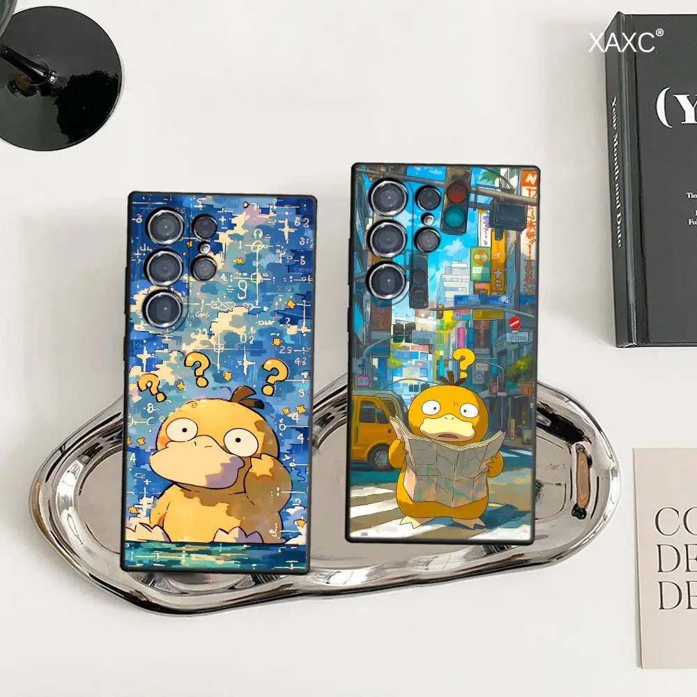 Фото Милый чехол P-Psyducks для мужчин для Samsung Galaxy S26 Ultra S25 FE S24 S23 S22 Plus S25 Edge S21, мягкий чехол из ТПУ. №1