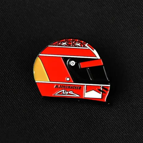 Эмалированная булавка для шлема Майкла Шумахер