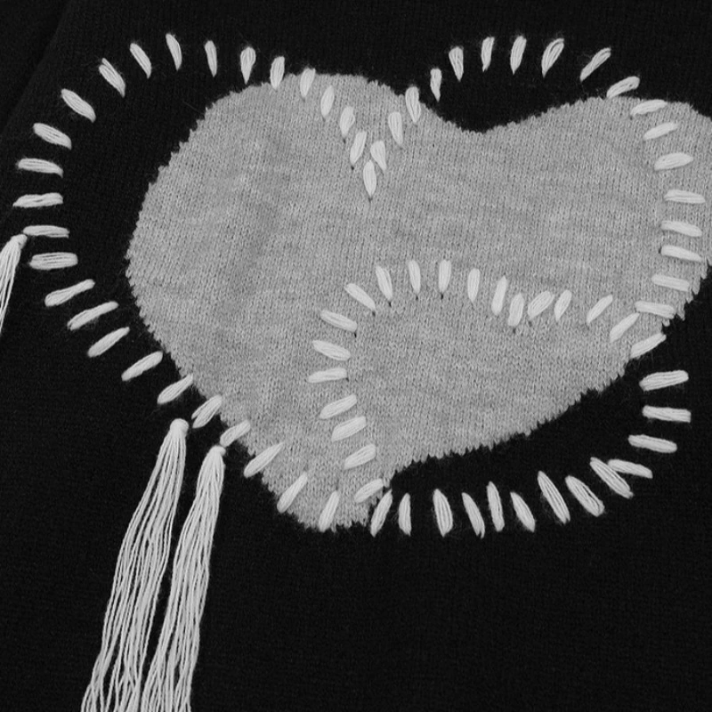 2024 Y2K осенне-зимний полосатый модный новый повседневный топ вязаный свитер